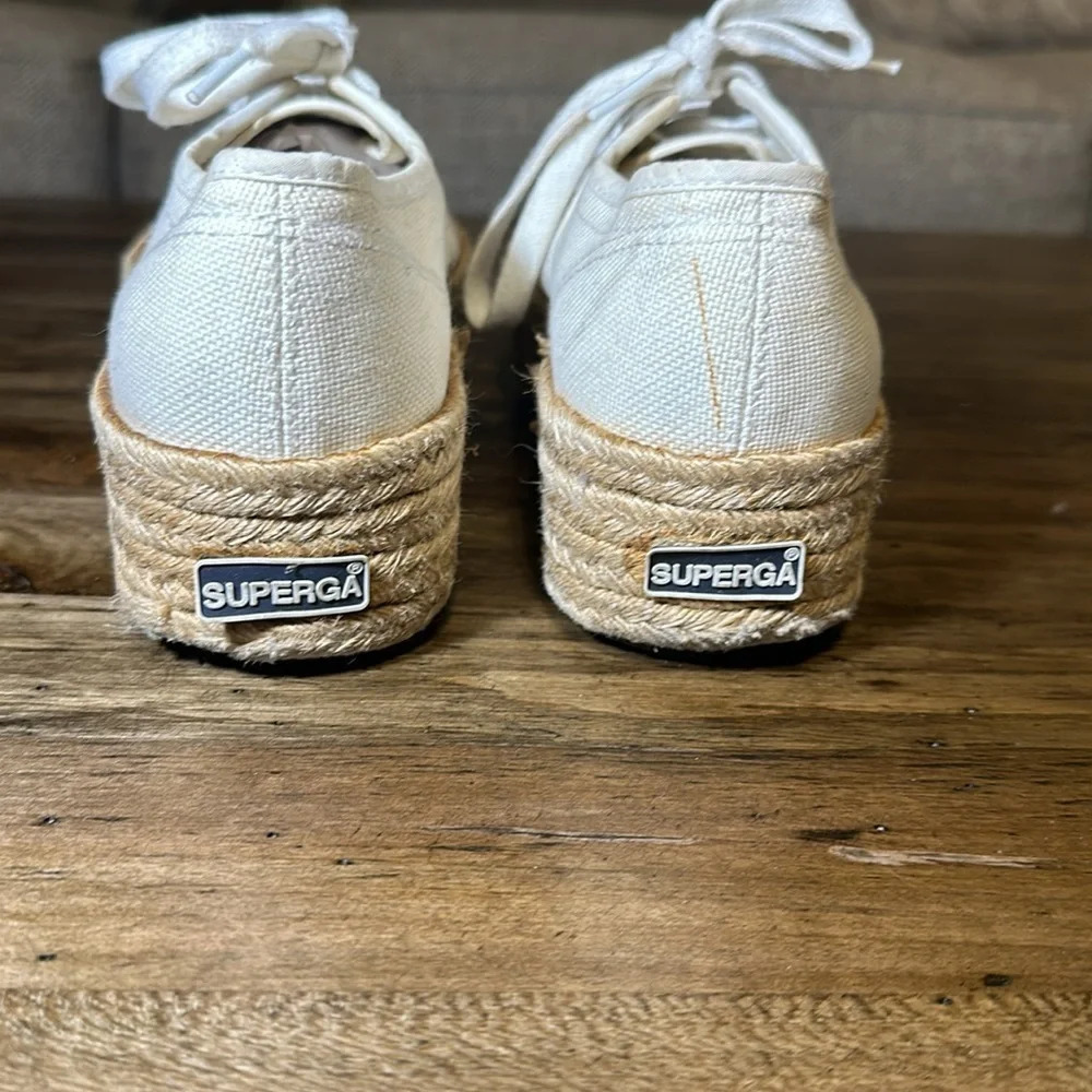 Superga 2790 Canvas Low-Top Platform Sneakers Shoes MEN 6 WMN 7.5 unisex - Picture 7 of 10